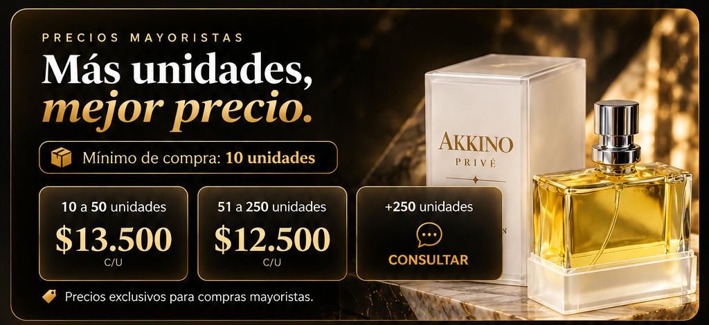 AKKINO PRIVÉ — Precios mayoristas