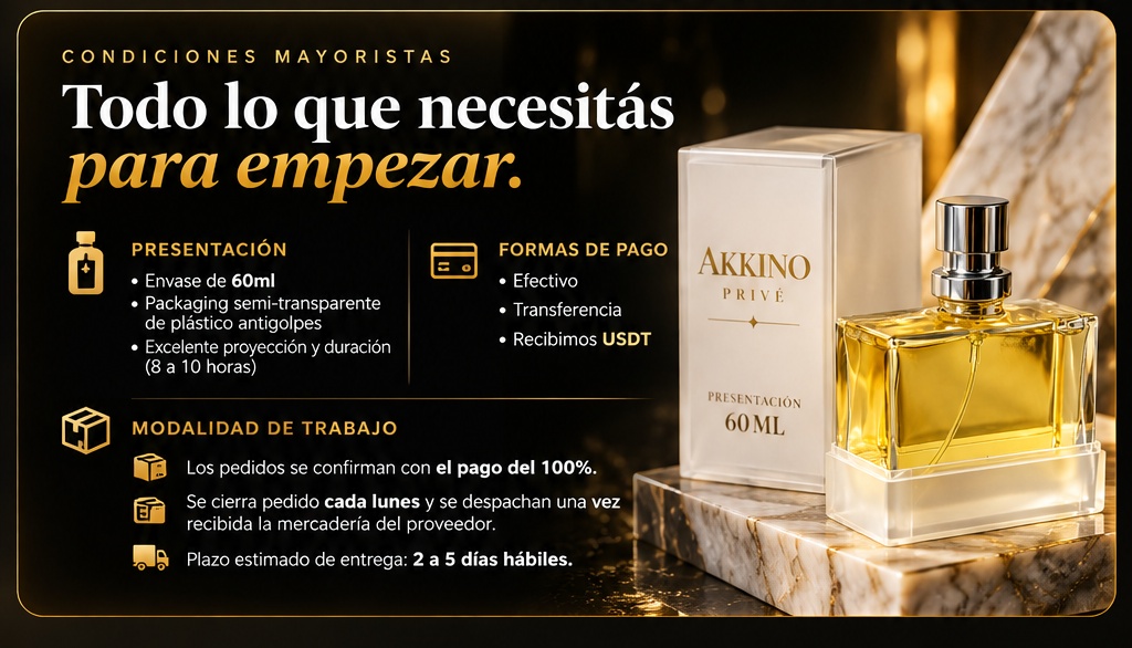 AKKINO PRIVÉ — Condiciones mayoristas